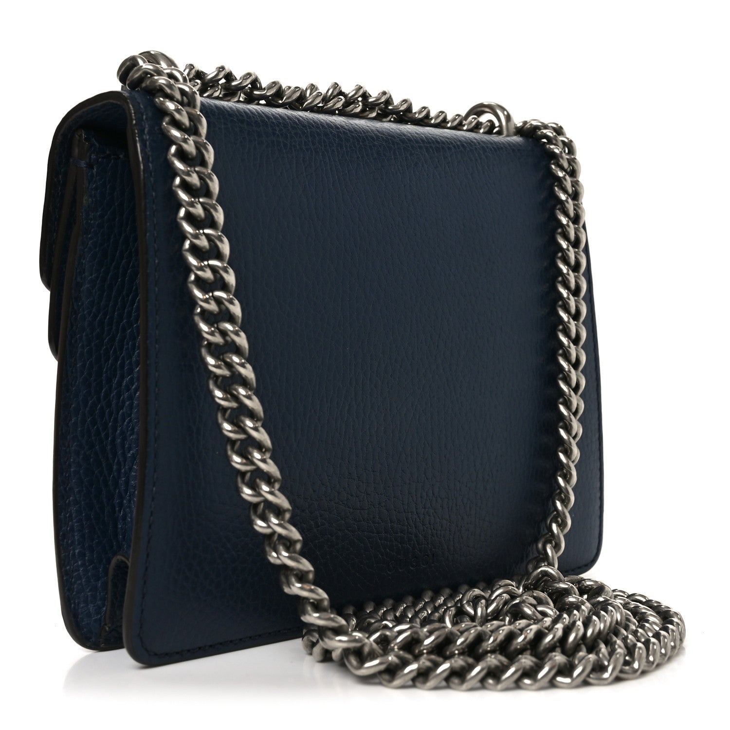 Gucci Dollar Calfskin Crystal Mini Dionysus Shoulder Bag Blue