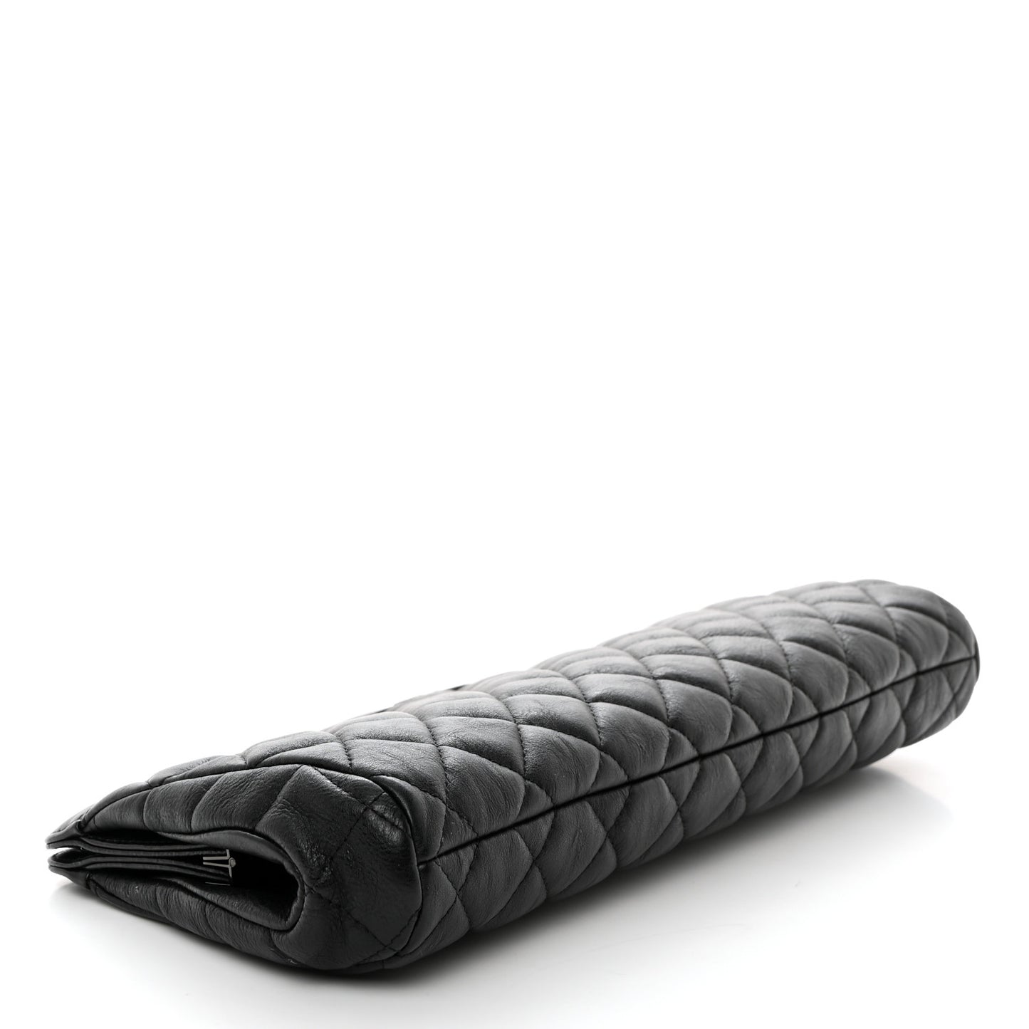 Lambskin Quilted Clutch Black