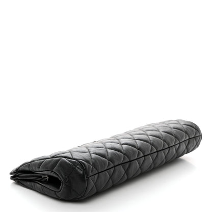 Chanel Lambskin Quilted Clutch Black 4 of 8