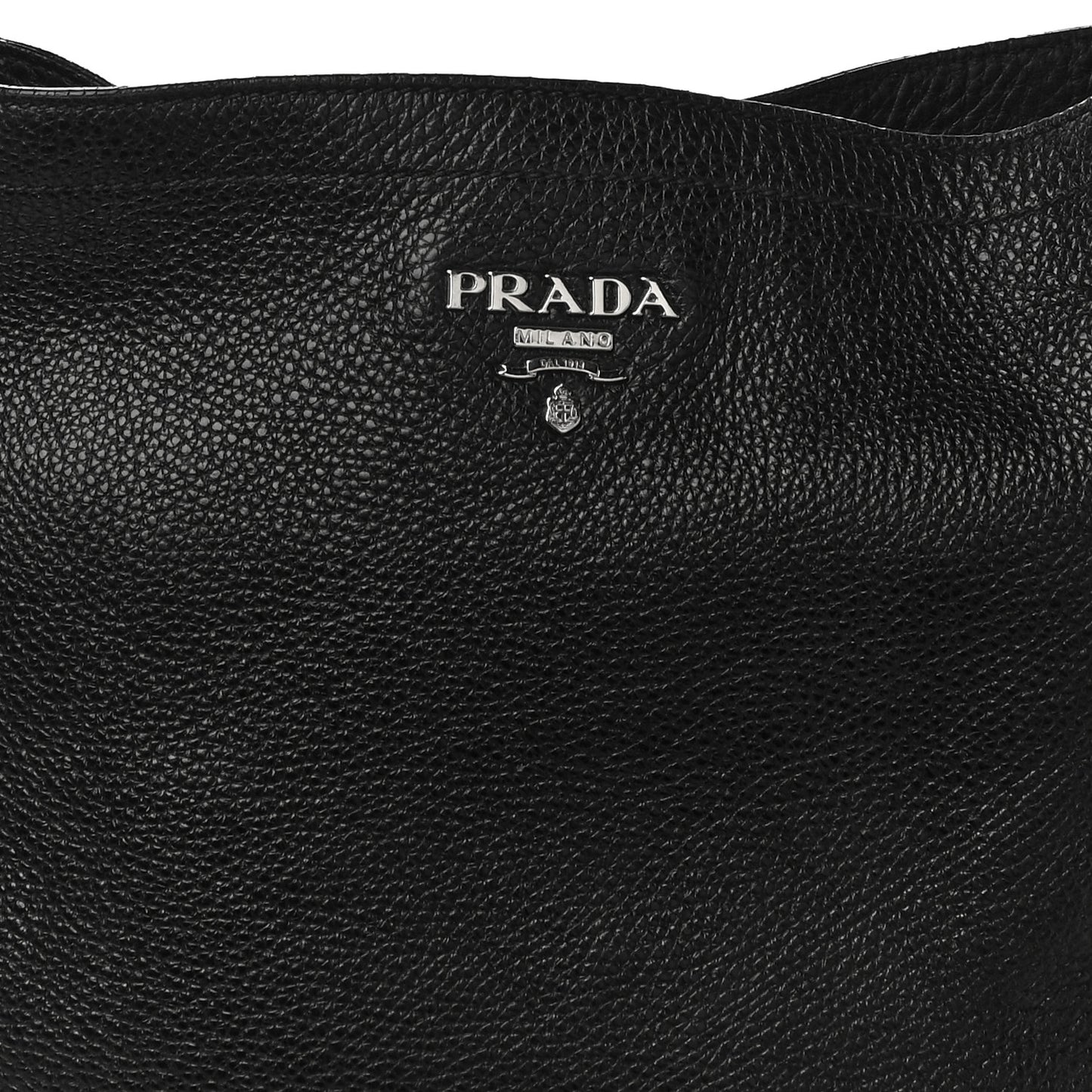 Vitello Daino Side Pocket Hobo Black