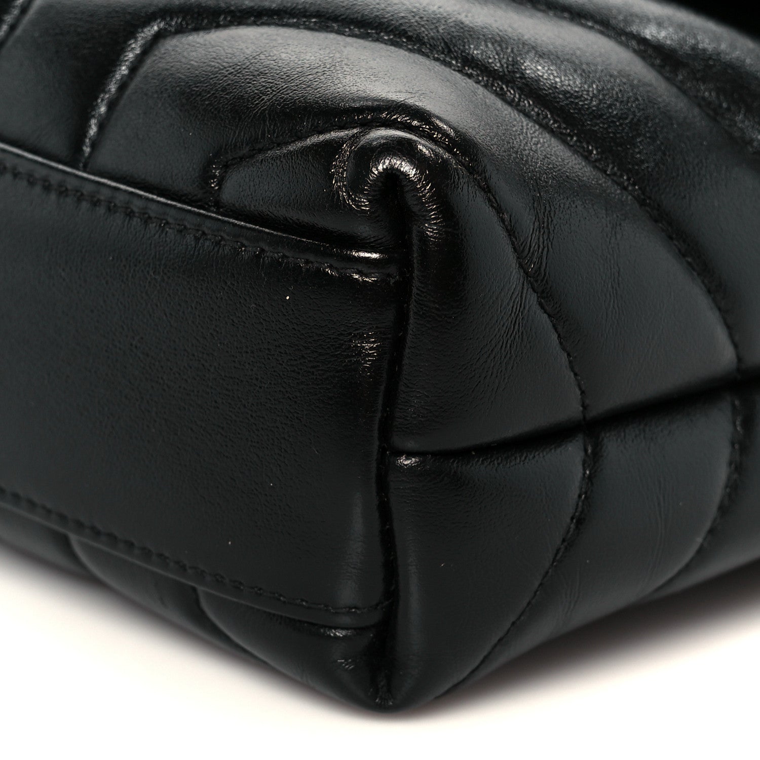 Saint Laurent Calfskin Y Quilted Monogram Toy Loulou Crossbody Bag Black 11 of 12