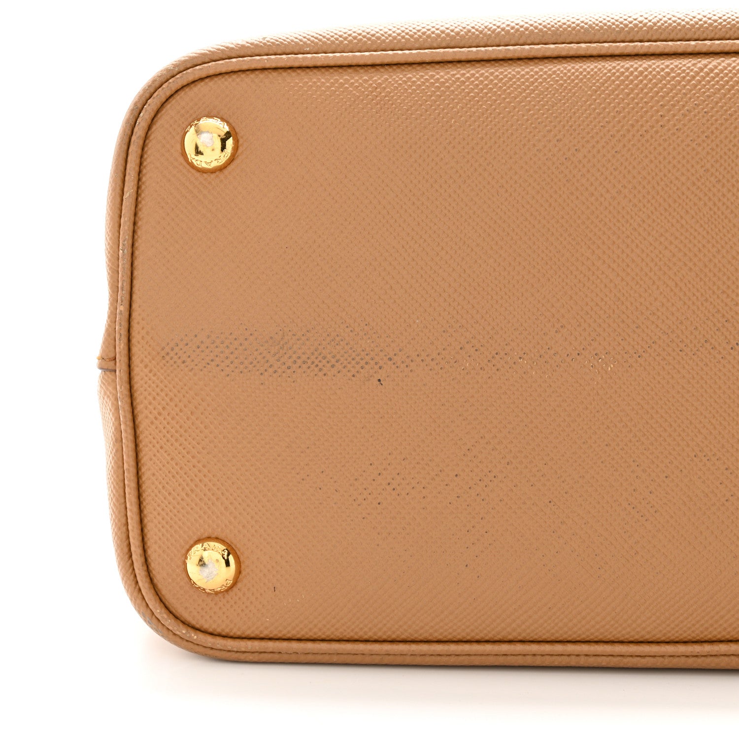 Prada Saffiano Cuir Small Double Bag Caramel Fuoco 17 of 17