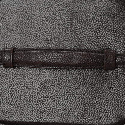 Chanel Caviar Vanity Cosmetic Case Brown 9 of 11