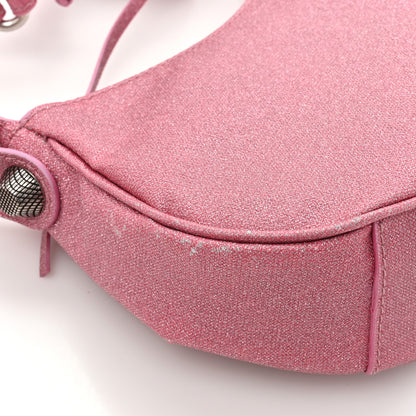Balenciaga Sparkling Fabric Le Cagole Shoulder Bag XS Sweet Pink 14 of 16