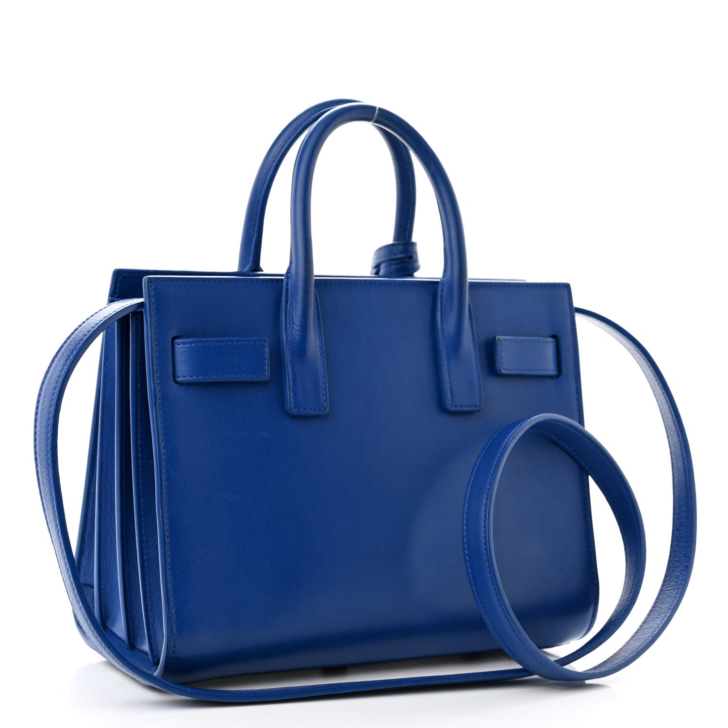 Saint Laurent Calfskin Nano Sac De Jour Royal Blue 3 of 15