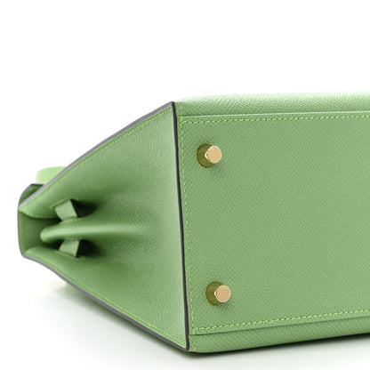 Hermes Epsom Kelly Sellier 28 Vert Criquet 9 of 11