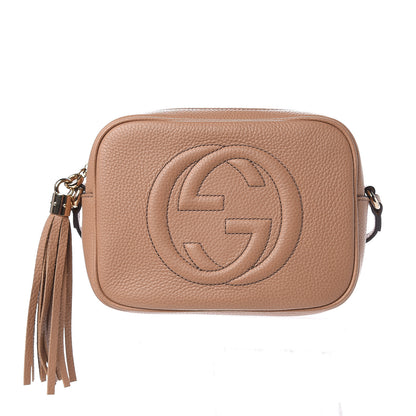 Gucci Pebbled Calfskin Small Soho Disco Bag Rose Beige 1 of 11
