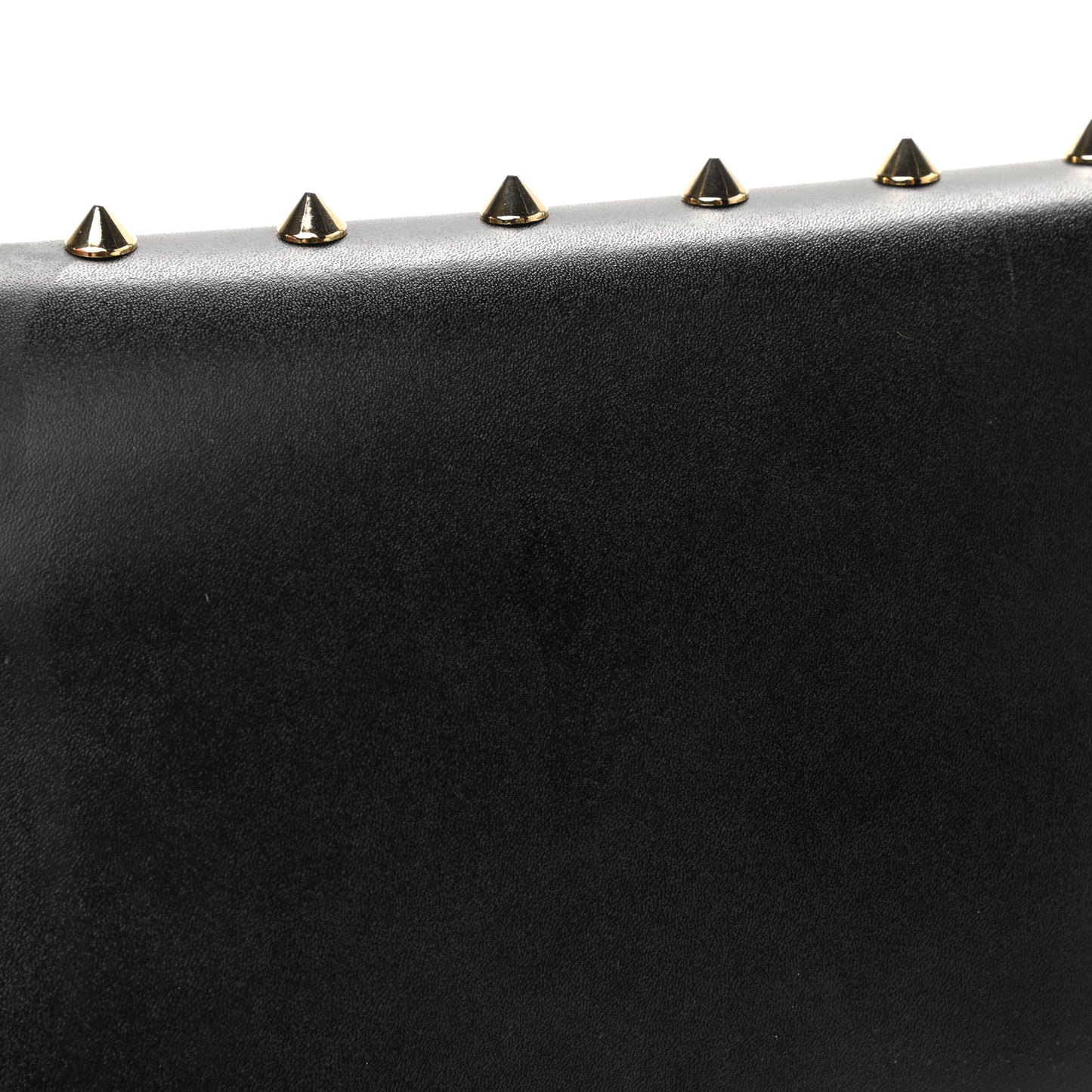 Vitello Liberty F is Fendi Studded Medium Envelope Wallet on Chain Black