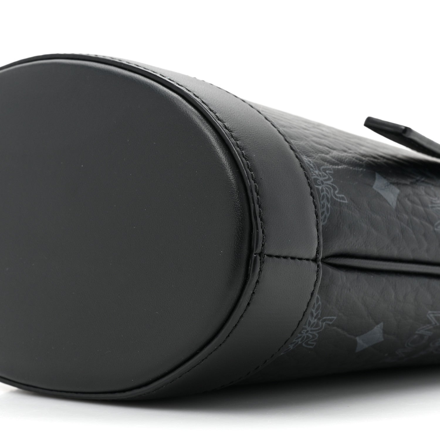 MCM Visetos Mini Aren Bucket Tote Black 7 of 8