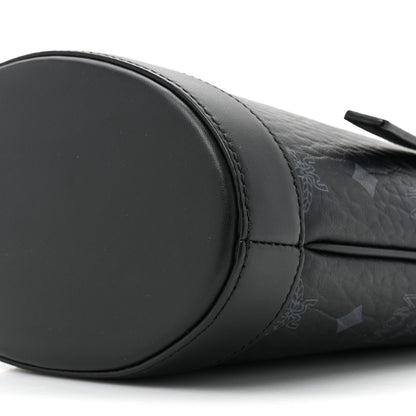 MCM Visetos Mini Aren Bucket Tote Black 7 of 8