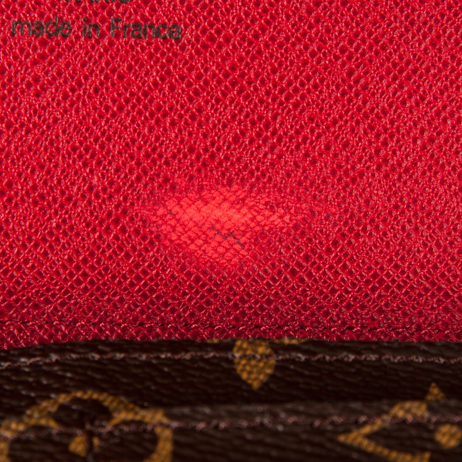 Louis Vuitton Monogram Josephine Wallet Red 7 of 7
