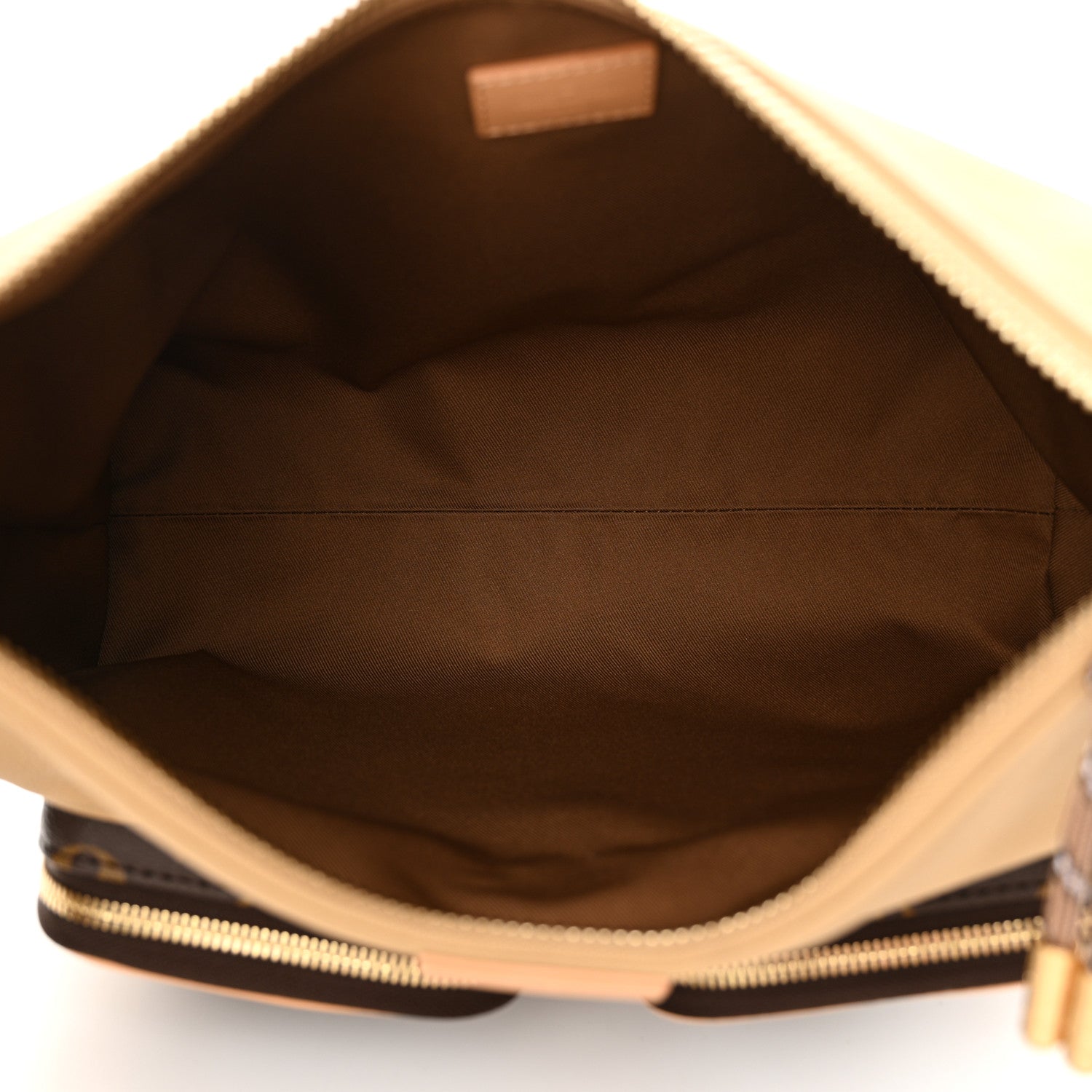 Louis Vuitton Grained Cowhide Monogram Hobo Cargo Beige 5 of 9