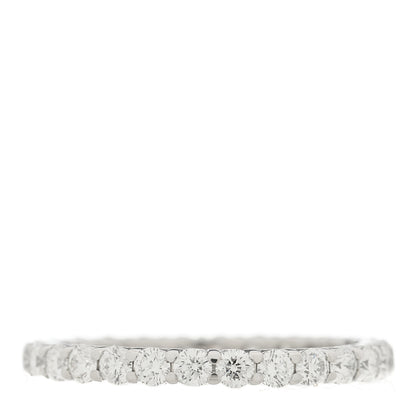 Tiffany Platinum Diamond 2.2mm Full Circle Forever Band Ring 51 5.75 1 of 5