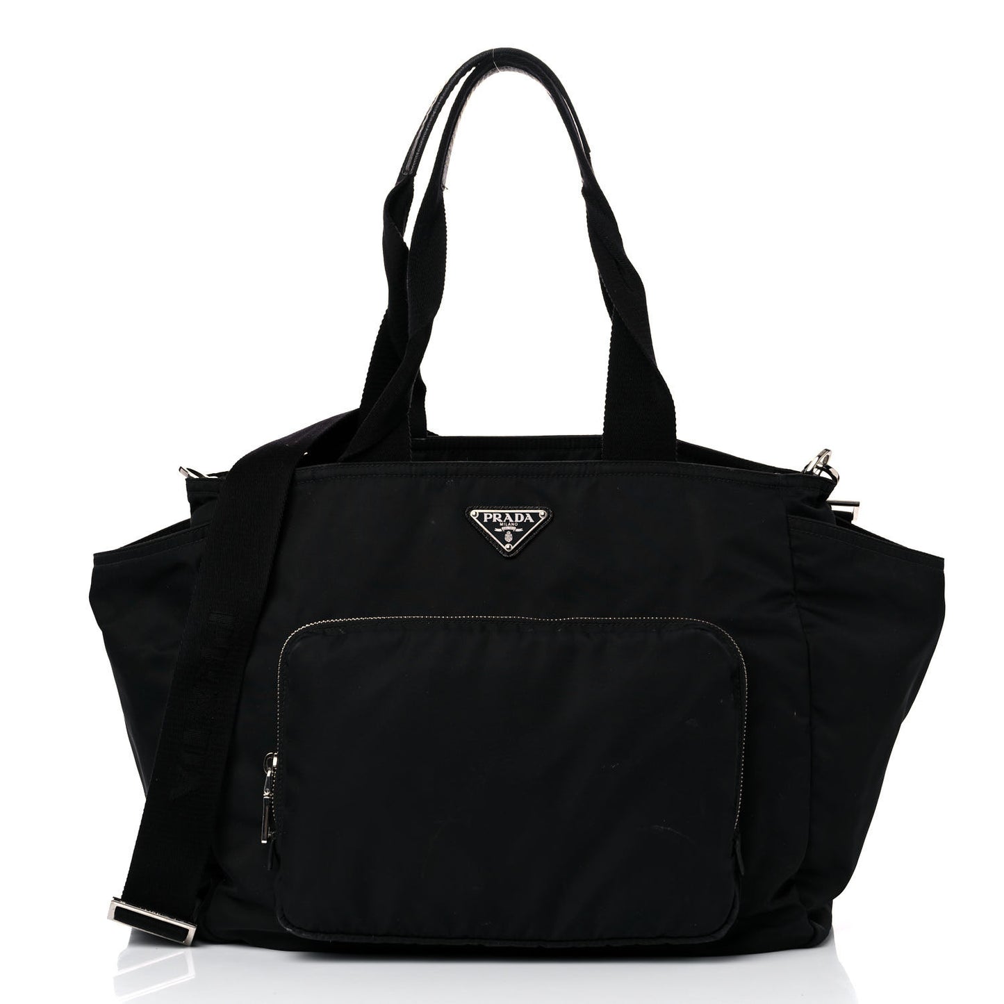 Nylon Vela Baby Bag Black