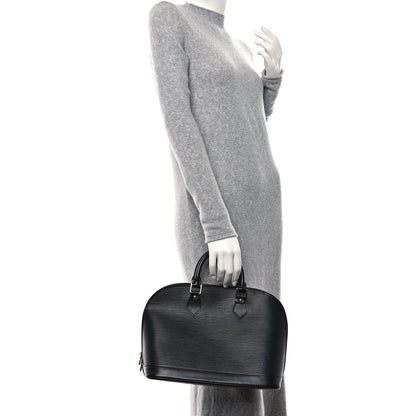 Louis Vuitton Epi Alma PM Black 2 of 8