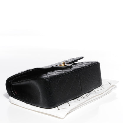Chanel Caviar Quilted Jumbo Double Flap Black 4 of 9