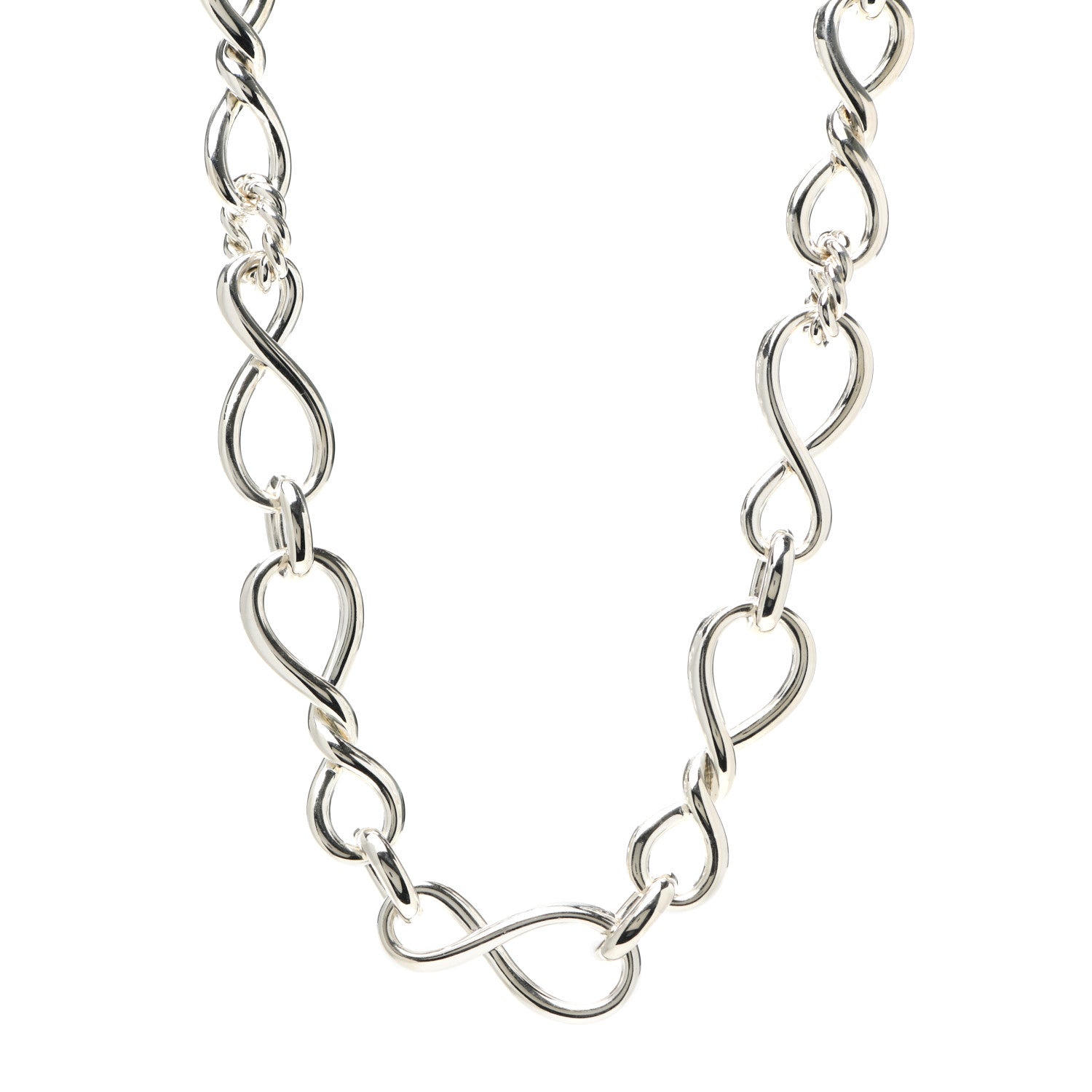 David Yurman Sterling Silver Continuance Chain Necklace 1 of 5