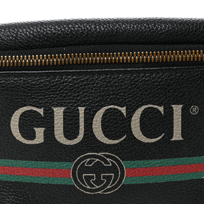 Gucci Grained Calfskin Small Logo Belt Bag Black 8 of 10