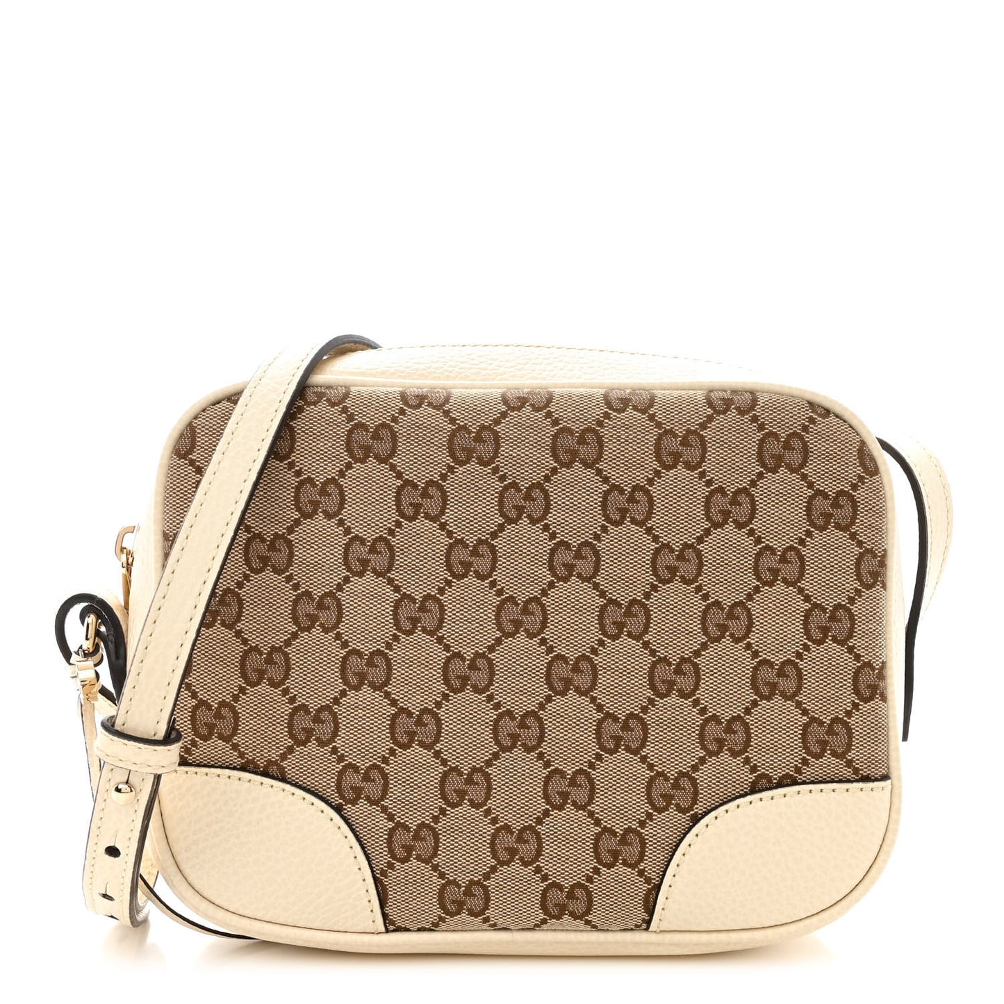 Monogram Dollar Calfskin Mini Bree Messenger Bag Beige Ebony Avoire