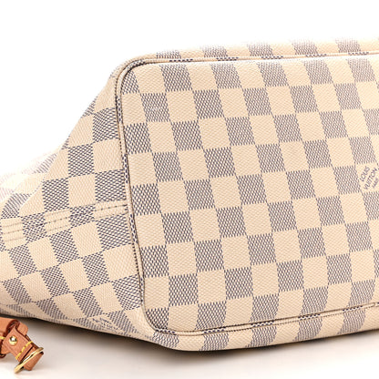 Louis Vuitton Damier Azur Neo Neverfull MM Rose Ballerine 9 of 10