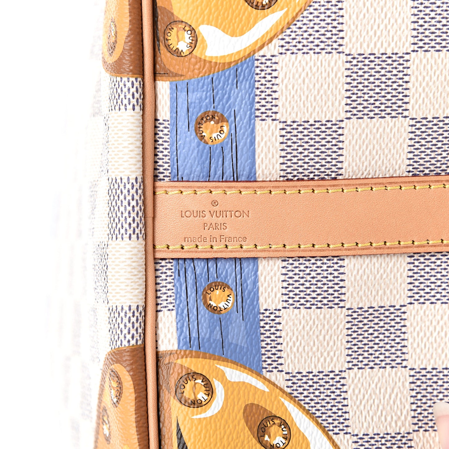 Damier Azur Summer Trunks Speedy Bandouliere 30