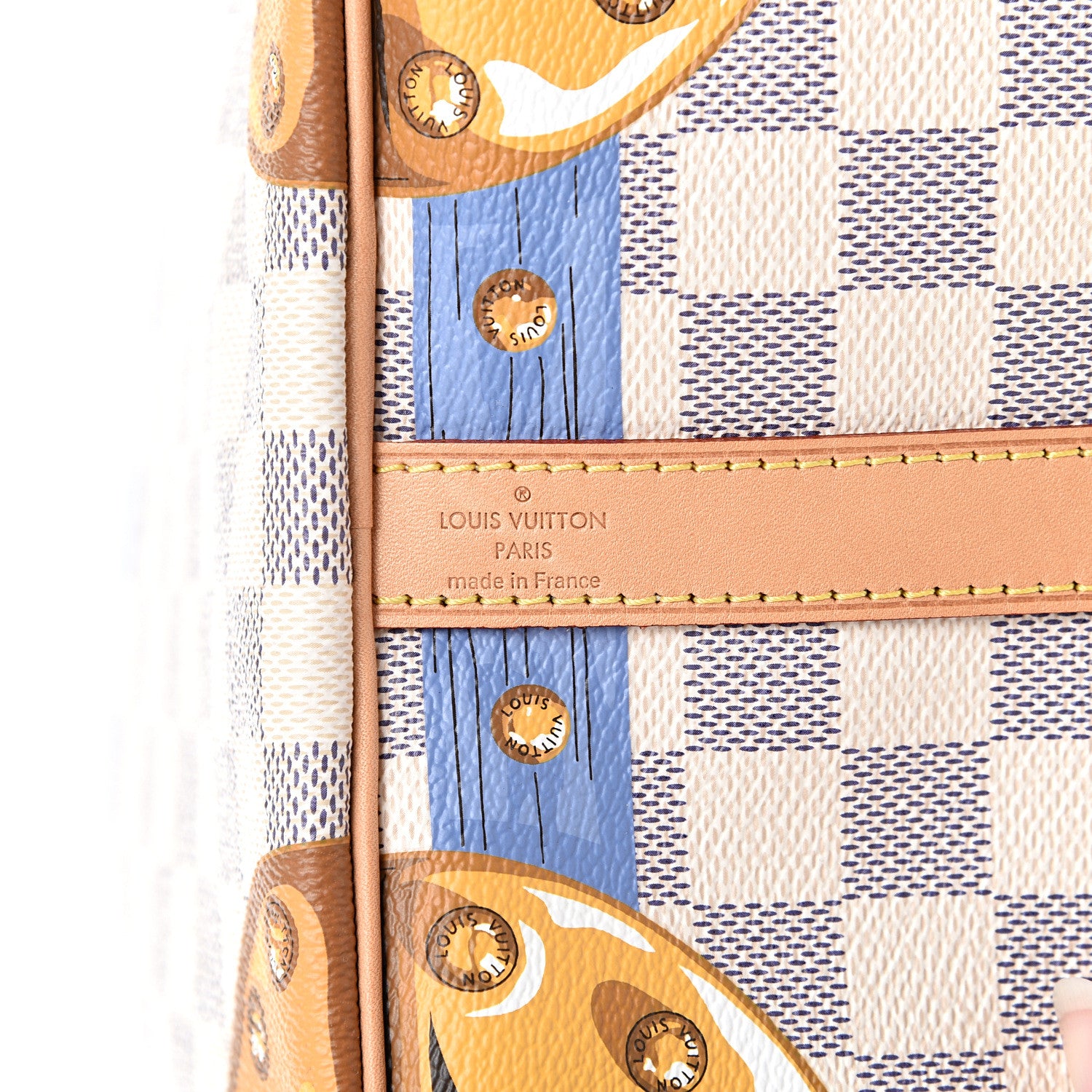 Louis Vuitton Damier Azur Summer Trunks Speedy Bandouliere 30 5 of 11