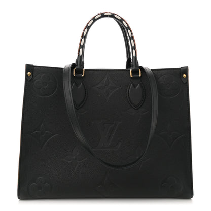 Louis Vuitton Empreinte Monogram Giant Wild At Heart Onthego MM Black 1 of 10