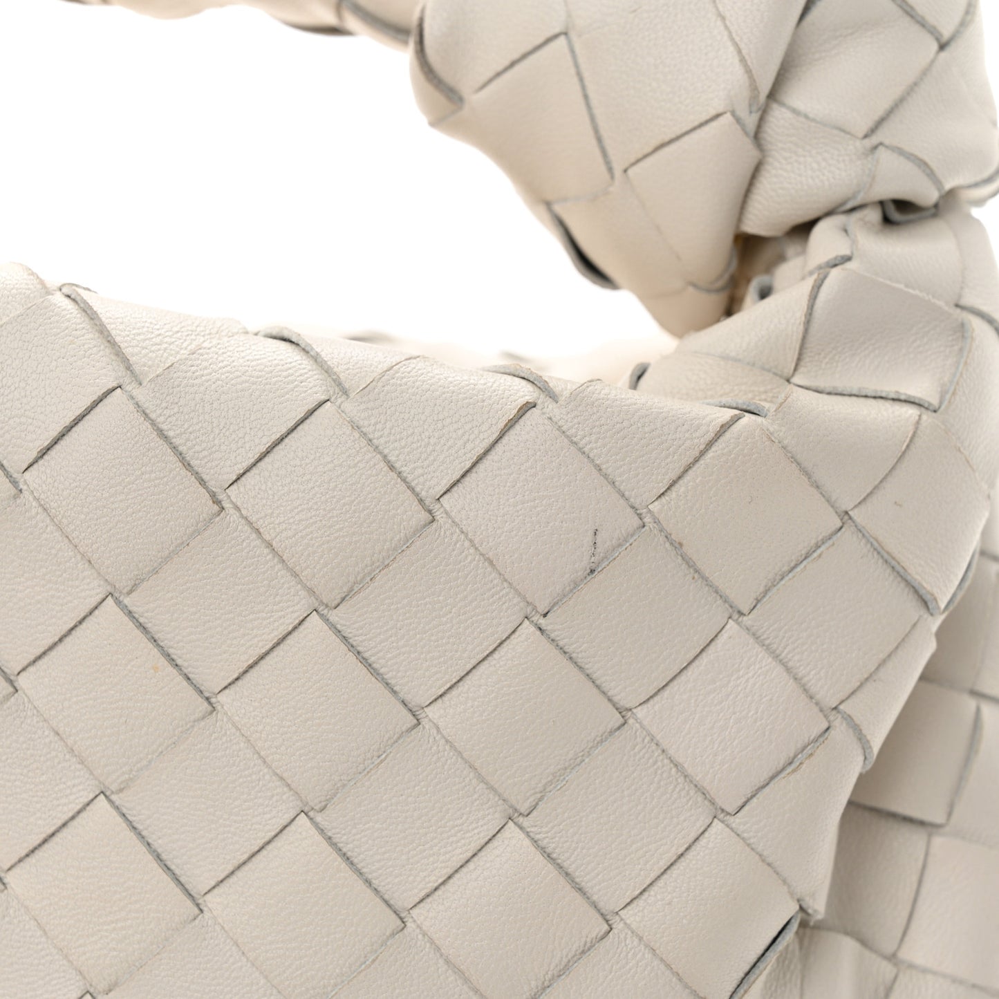 Patent Nappa Intrecciato Mini Jodie White