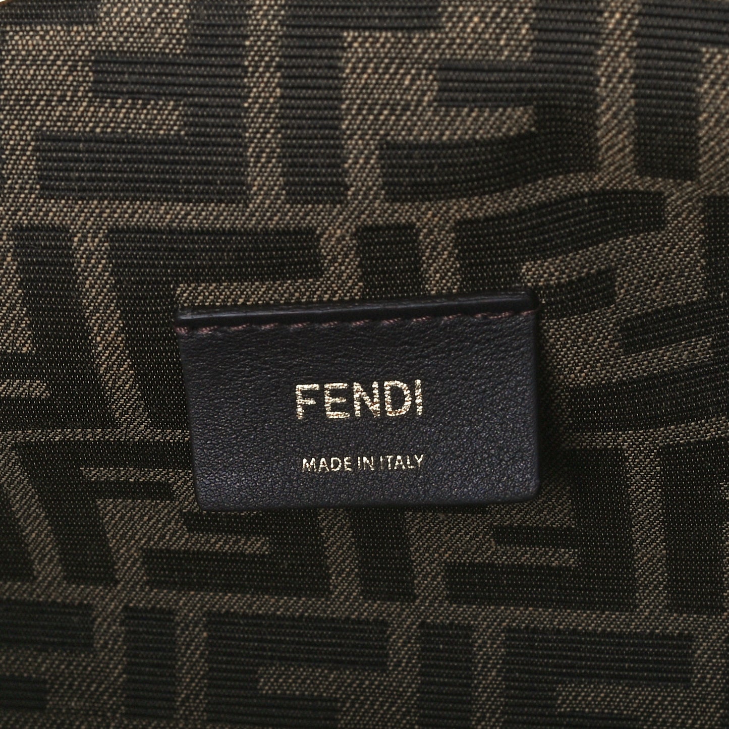 Shiny Nappa Small Fendi First Ebano