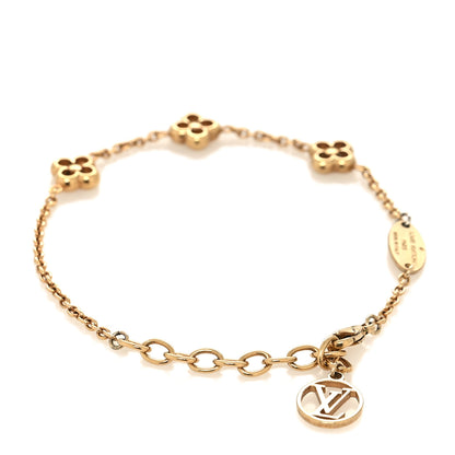 Louis Vuitton Brass Flower Full Bracelet Gold 3 of 6