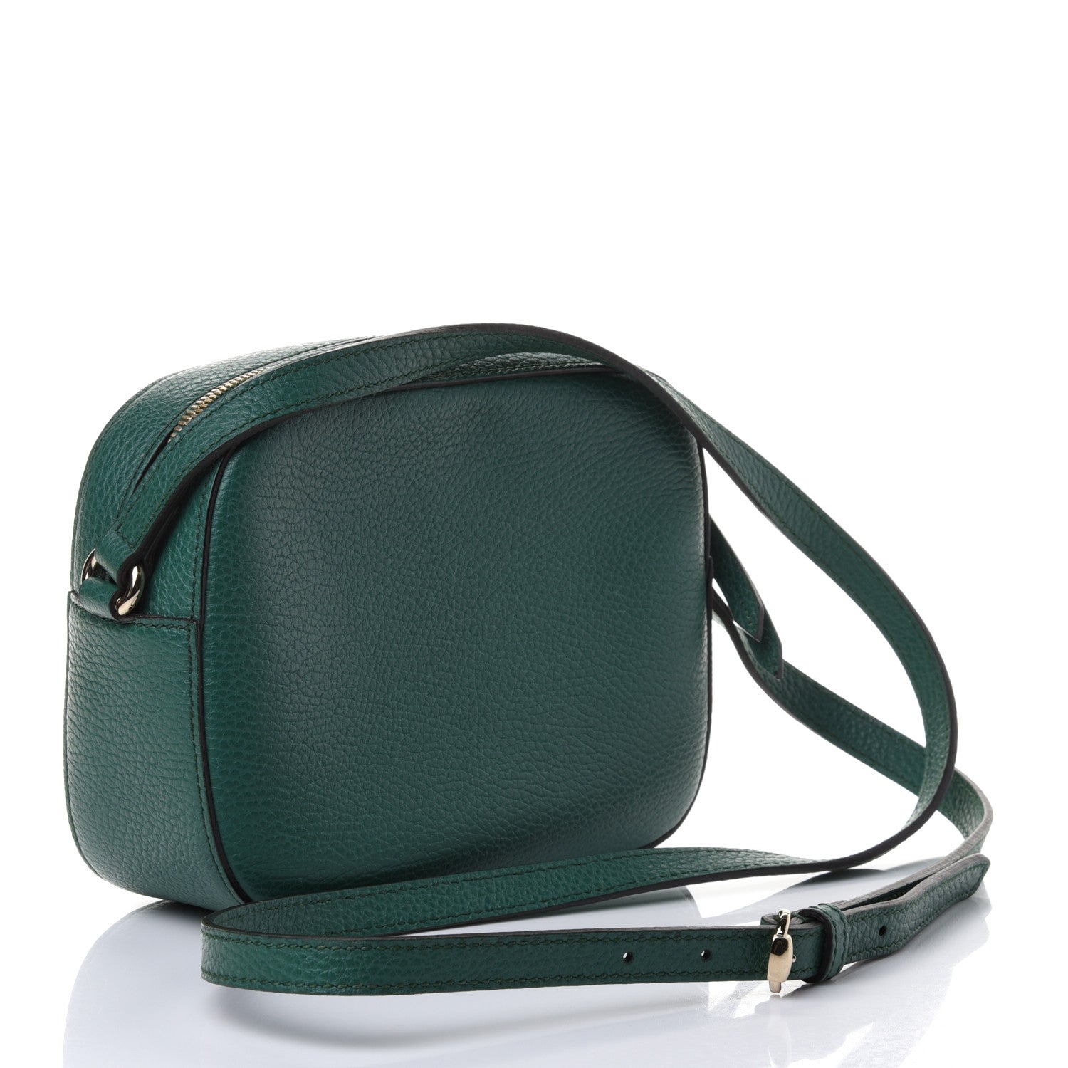 Gucci Pebbled Calfskin Small Soho Disco Bag Emerald Green 2 of 4