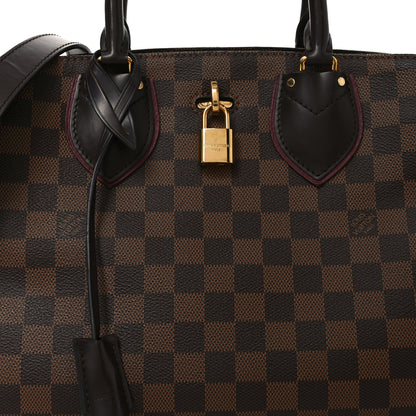 Louis Vuitton Cuir Taurillon Damier Ebene Normandy Bordeaux 7 of 9