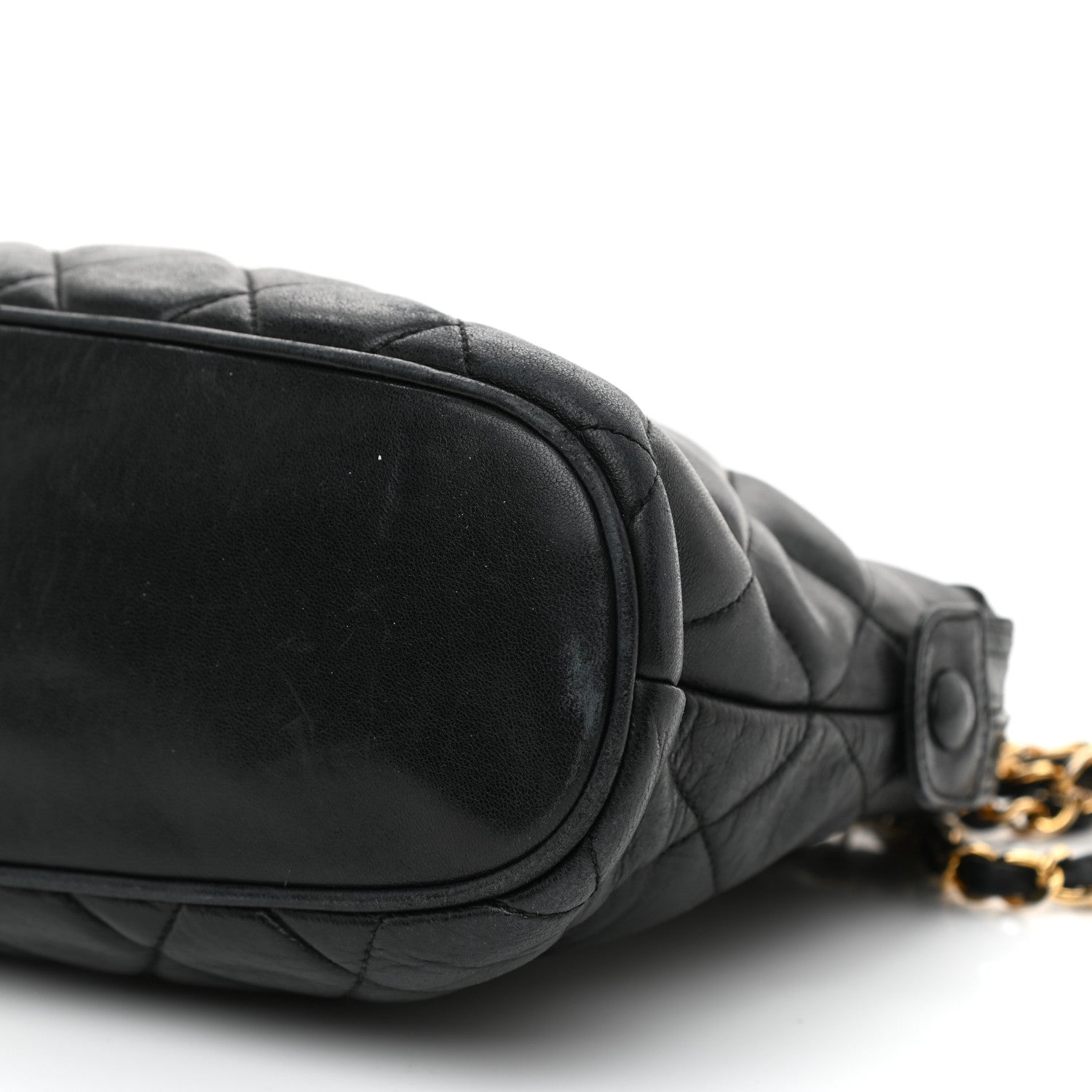 Chanel Lambskin Quilted Shoulder Bag Black 10 of 10