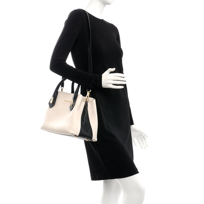 Burberry Grainy Calfskin Small Milton Satchel Natural Black 3 of 10