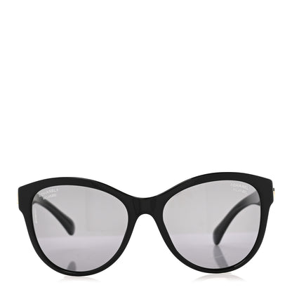 Chanel Acetate Pantos Logo Polarized Sunglasses 5458 Black 2 of 8