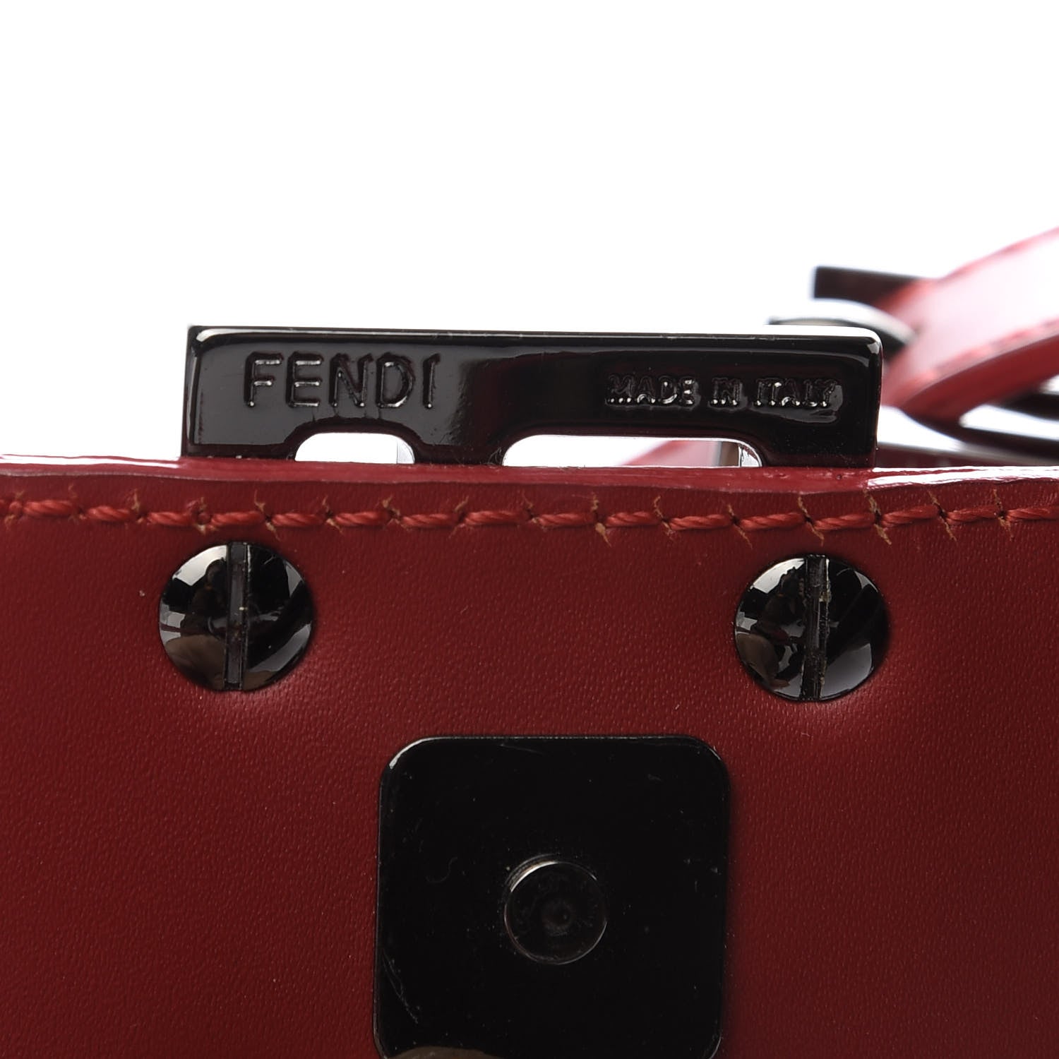 Fendi Zucca Shoulder Bag Tobacco Red 9 of 9