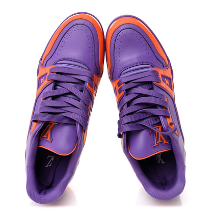 Louis Vuitton Calfskin Epi Mens LV Trainer Sneakers 9 Violet 2 of 10
