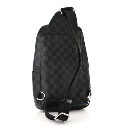 Louis Vuitton Damier Graphite Avenue Sling Backpack Blue 3 of 13