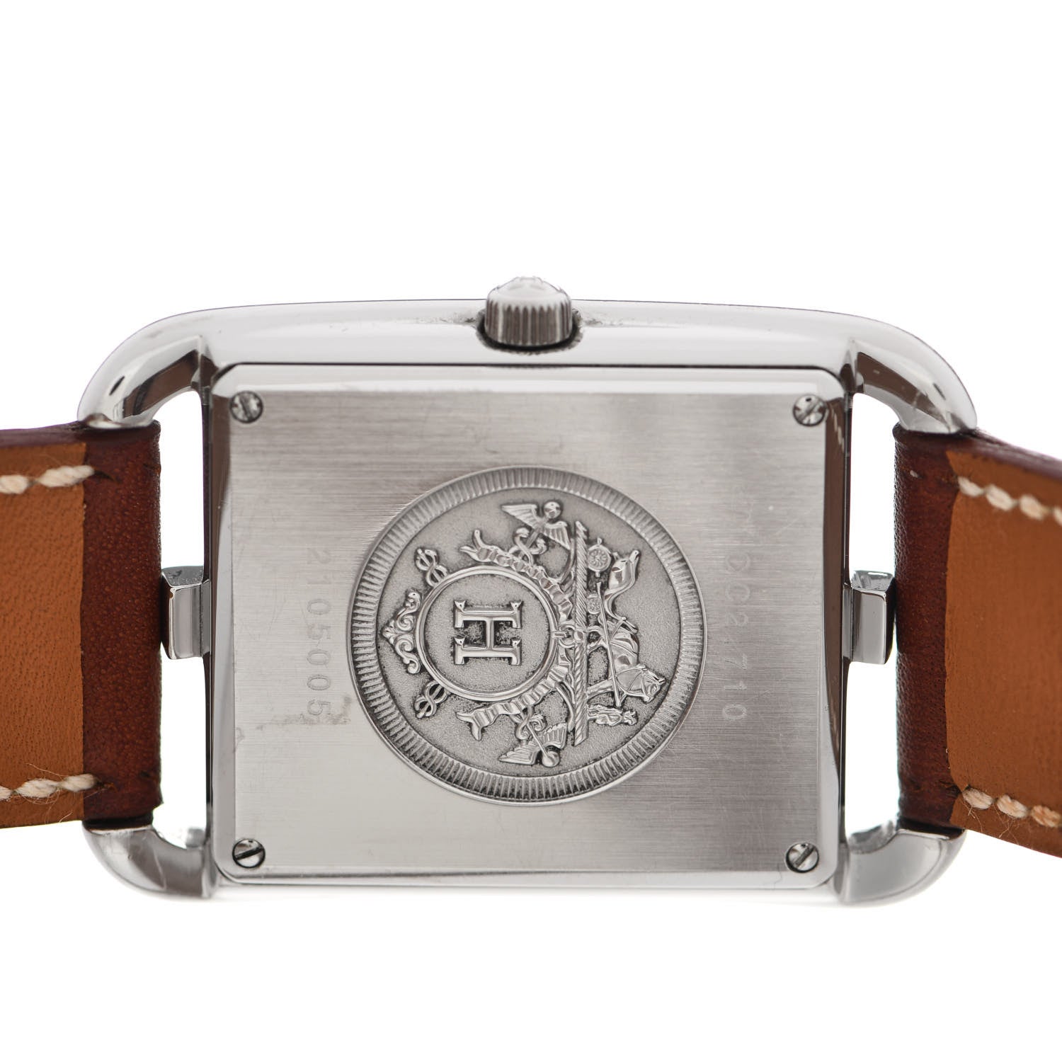 Hermes Stainless Steel Barenia 29mm Cape Cod Double Tour Quartz Watch Fauve 4 of 9