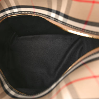 Burberry Smooth Calfskin Small Cube Bowling Bag Black Archive Beige 5 of 9