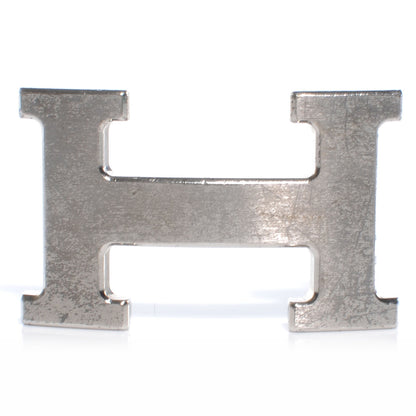 Hermes Brushed Palladium 32mm H Belt Buckle 1 of 5