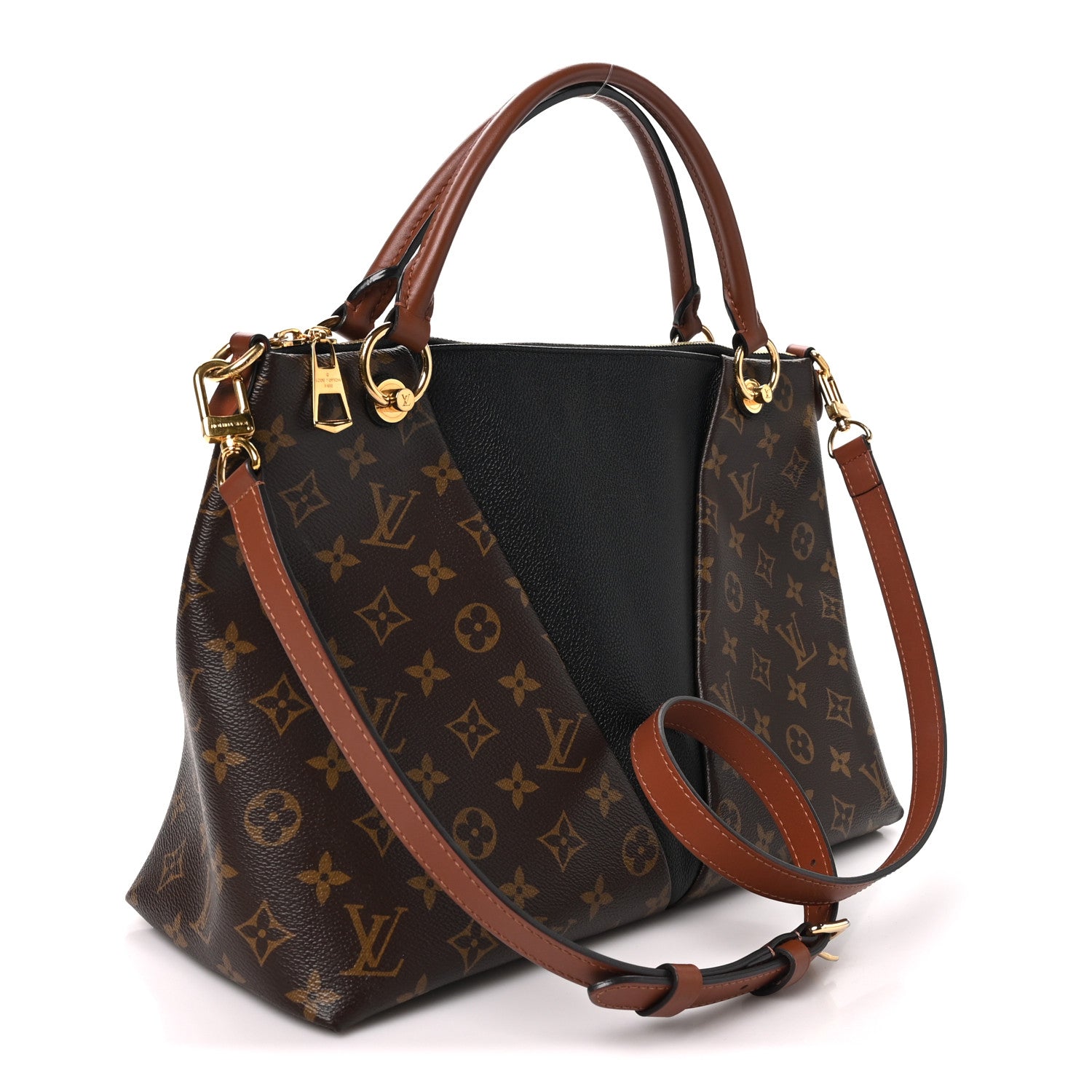 Louis Vuitton Monogram V Tote MM Black 3 of 9