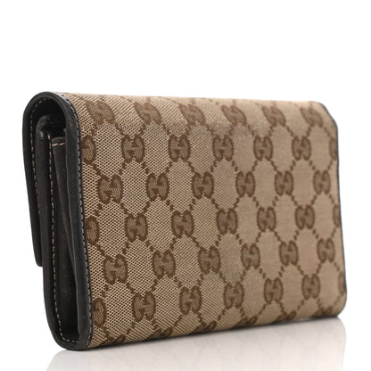 Gucci Monogram Lovely Heart Continental Wallet Brown 3 of 7