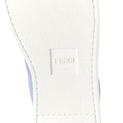 Fendi Vitello FF Rockoclick Slip On Sneakers 39 Blue 6 of 9