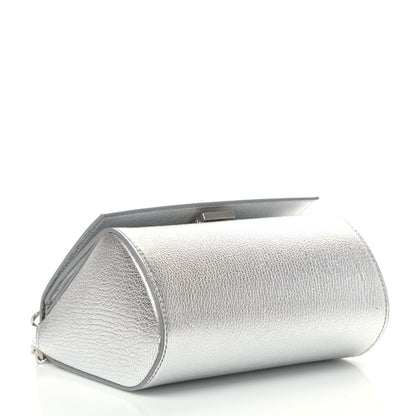 Givenchy Metallic Calfskin Mini Pandora Box Chain Crossbody Bag Silver 3 of 7