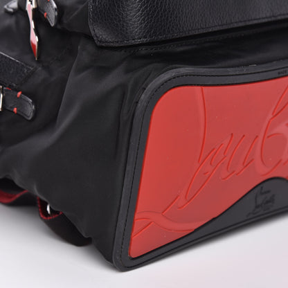 Christian Louboutin Nylon Calfskin Small Backloubi Backpack Black 9 of 10
