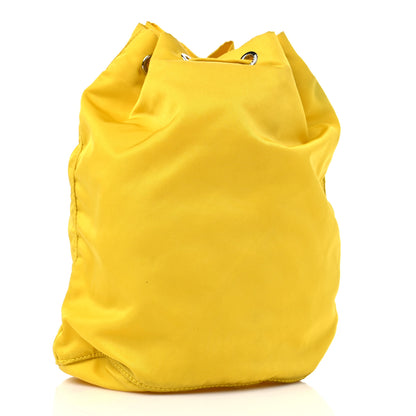 Prada Nylon Vela Drawstring Pouch Giallo 3 of 12