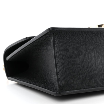 Christian Dior Grained Calfskin Embossed 30 Montaigne Chain Flap Bag Black 9 of 11