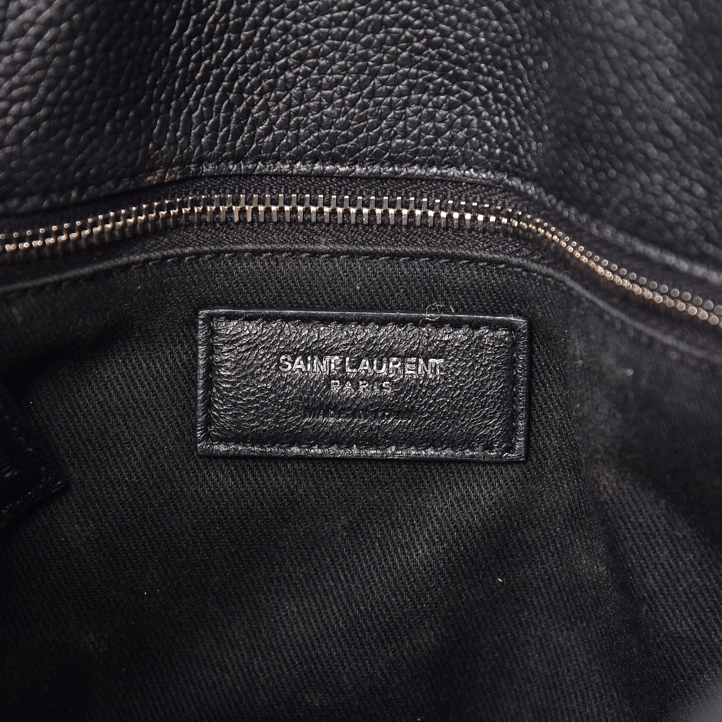 Grained Calfskin Baby Supple Sac De Jour Black