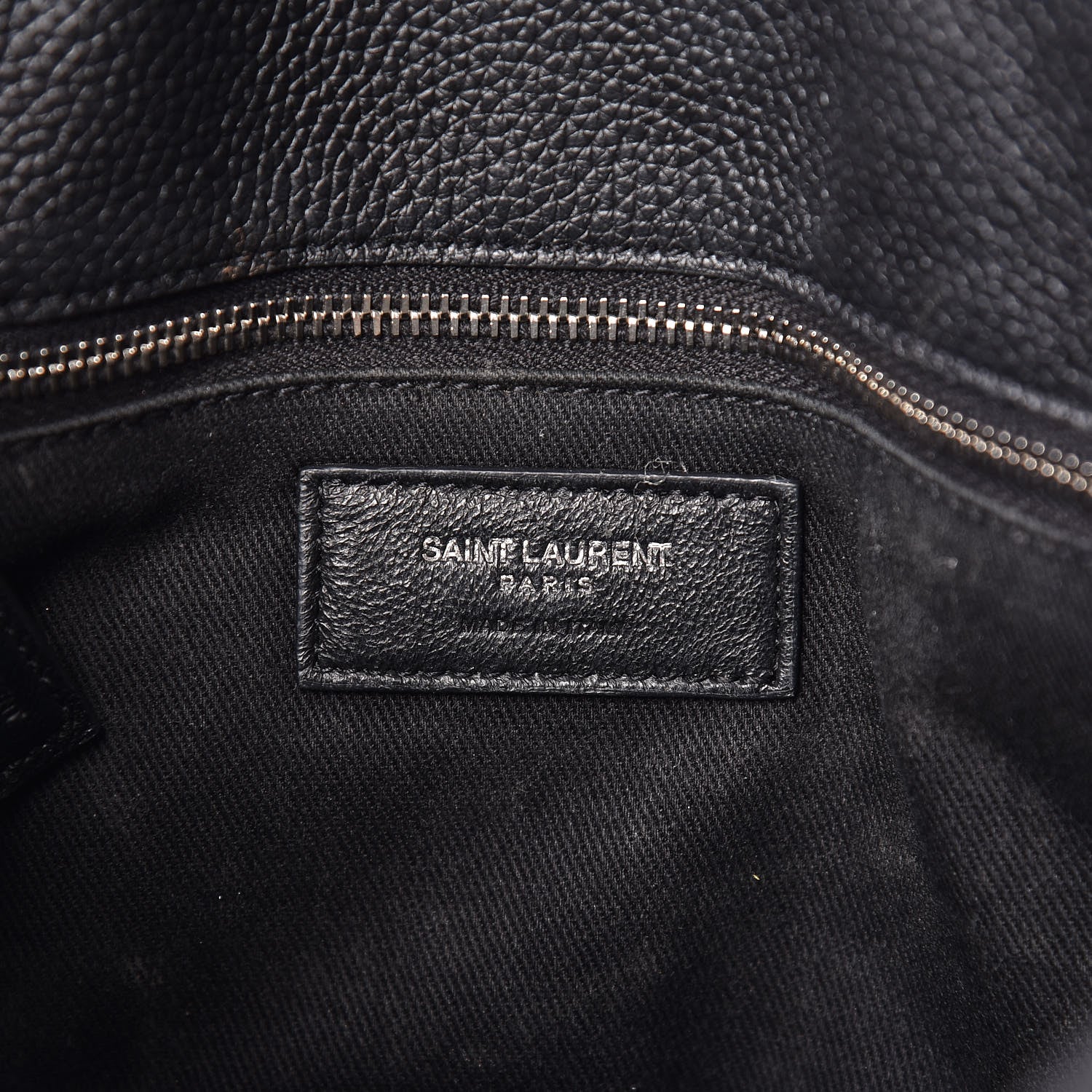 Saint Laurent Grained Calfskin Baby Supple Sac De Jour Black 6 of 11